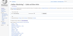 Backlinks Wikipedia