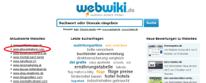 Blogverzeichnisse webwiki.de